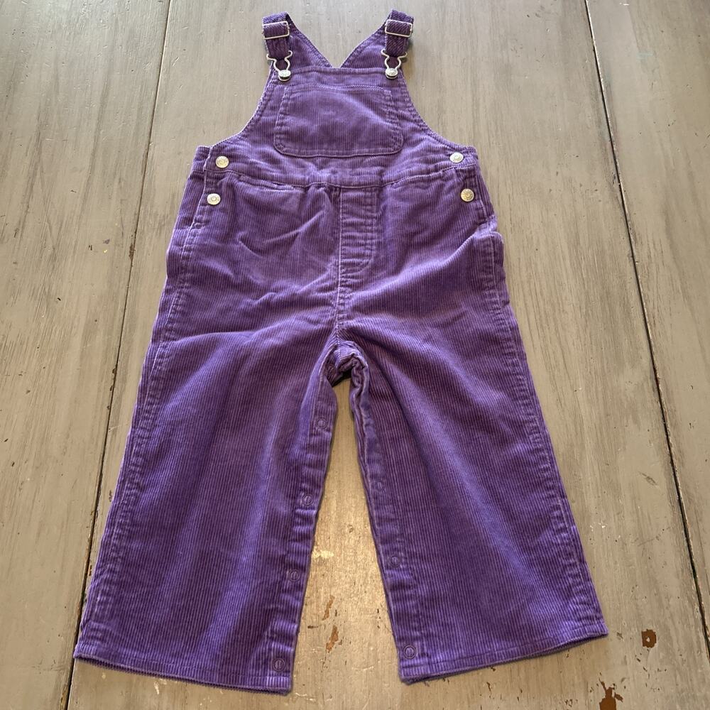 The Children’s Place Purple Lilac Corduroy Overalls Youth Girls 24 Months Vtg